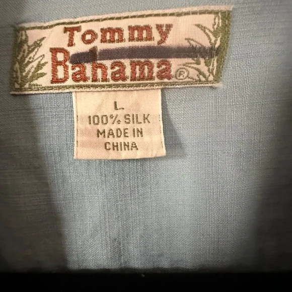 Tommy Bahama silk button down cropped shirt - Picture 3 of 3